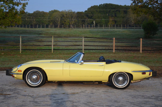 ONE OWNER E V12 OTS 4 SPEED A/C Wire Wheel 57775 mile 1974 Jaguar XKE