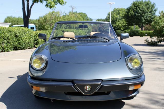 ONE OWNER GARAGE KEPT ALL ORIGINAL ALFA ROMEO SPIDER VELOCE 1986 Alfa Romeo Other 2dr Converti