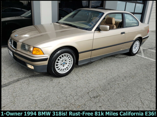 ONE-OWNER ORIGINAL CLASSIC 1994 BMW 318IS E36! ONLY 81,000 MILES. LOW RESERVE!! 1994 BMW 3-Series E36