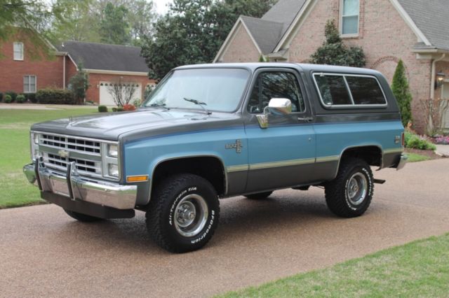 One Owner Perfect Carfax Completely Original Collectors Condition Actual Miles 1987 Chevrolet Blazer K5 Blazer 4WD