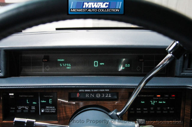 1993 Cadillac DeVille SPRING EDITION ONE OWNER GOLD PACKAGE CARRIAGE TOP - photo 12