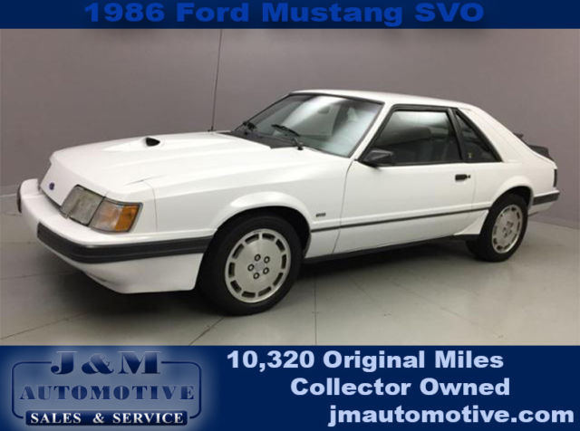 Only 10K Miles. Rare One Owner Collector Car 1986 Ford Mustang SVO