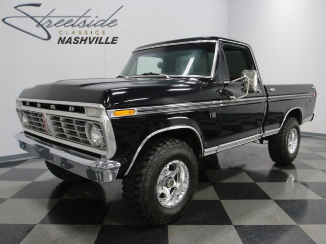 ONLY 15K ACTUAL MILES, CORRECT RAVEN BLACK TRUCK, MARTI REPORT, FACTORY A/C 4X4! 1973 Ford F-100