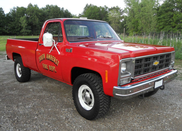 ONLY 15K MILES! WELL-MAINTAINED! FULL-TIME 4WD! CHECK OUT THIS EX-FIRE TRUCK!! 1979 Chevrolet K20 3/4-TON RARE! NO RESERVE AUCTION! HIGHEST BIDDER WINS!