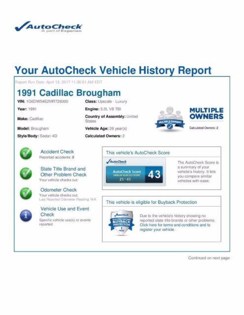 1991 Cadillac Brougham 4dr Sedan - photo 9