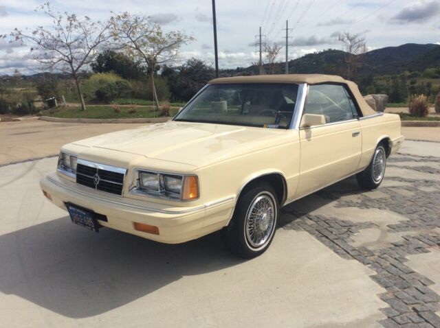 Only 22k Miles 1986 Dodge 600 Convertible