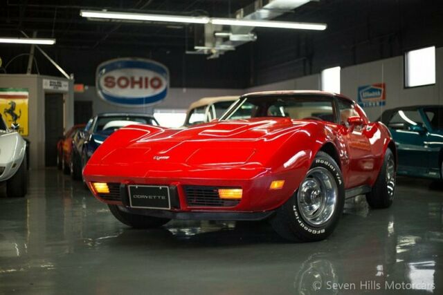 Only 24,555 Miles, EXCELLENT CONDITION, Red/Red, Auto, A/C, PRICED TO SELL!! 1977 Chevrolet Corvette #'s Match T-Tops
