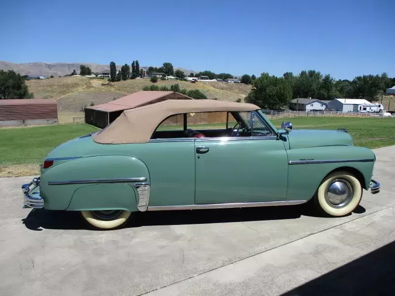 Only 431 miles have ever been put on this beautiful car. 1949 Plymouth Custom Deluxe with all options