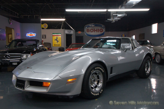 Only 47,155 Original Miles, GREAT CONDITION, Silver/Silver, PRICED TO SELL!! 1981 Chevrolet Corvette #'s Match