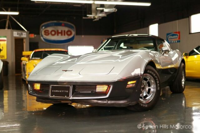 Only 48,495 Miles, EXCELLENT CONDITION, 2-Tone Silver & Charcoal, PRICED TO SELL 1981 Chevrolet Corvette #'s Match, LOADED