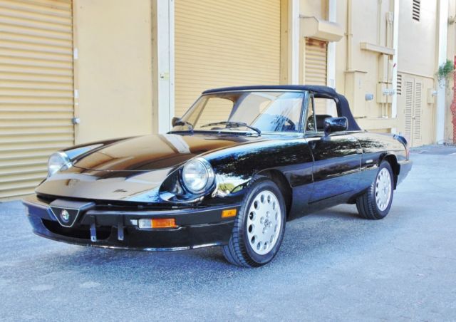 ONLY 72,000 MILES! 5 Speed - Clean History - No Rust - Great Driver- Records 1988 Alfa Romeo Spider Quadrifoglio