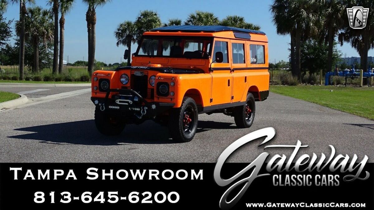Orange 1970 Land Rover IIA Truck 4 Cylinder 4 Speed Manual Available Now! 1970 Land Rover IIA 109 Series