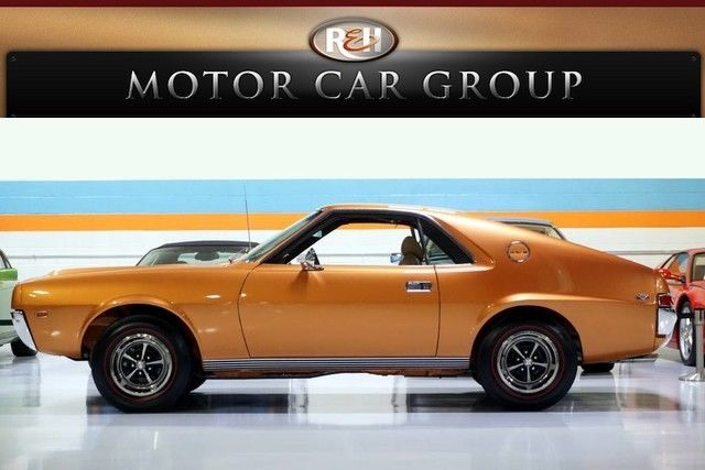 Orange black stripes 390 4 sd rotisserie restoration Go-package 1969 AMC AMX