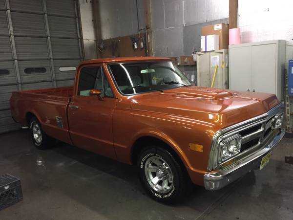 Orange, Gray interior, Corvette 350 Gear Driven,4 speed with 410 rear 1970 GMC Sierra 1500