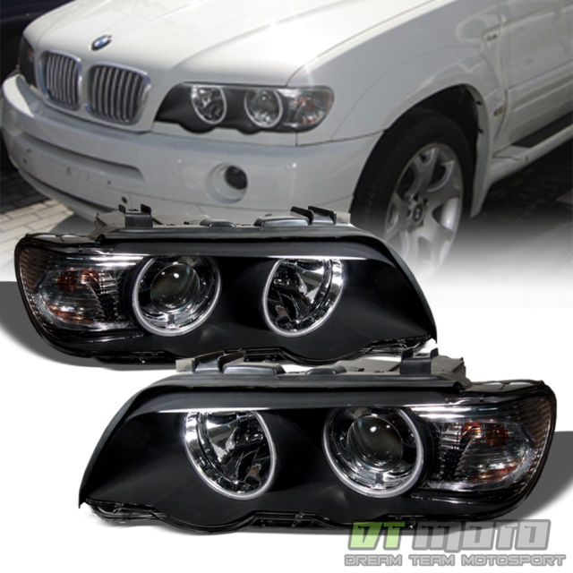 2002 2003 2004 2005 BMW E46 4DR Sedan Halo Projector Headlights w/ Corner Lamps - photo 2