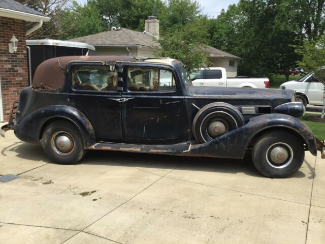 Original 1937 Packard Super 8 1501 Formal Sedan with Division Window/Jump Seat 1937 Packard Super 8 1501 Formal Sedan With Divider Window and Jump Seat