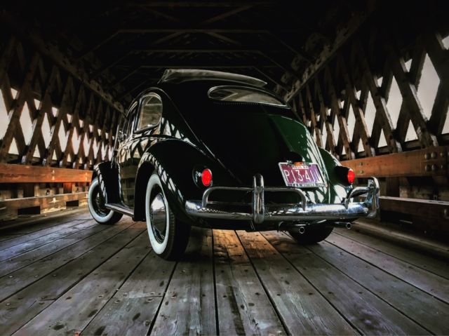 Original 1957 Oval Window Ragtop Bug 1957 Volkswagen Beetle - Classic Deluxe