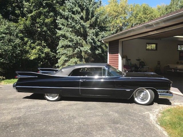 ORIGINAL 1959 CADILLAC CONVERTIBLE 62 SERIES TRIPLE BLACK WITH 36K ORG MILES 1959 Cadillac Series 62