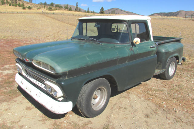 Original 1960 Chevy Pick Up Truck Half Ton Short Bed Stepside 1960 Chevrolet Other Pickups