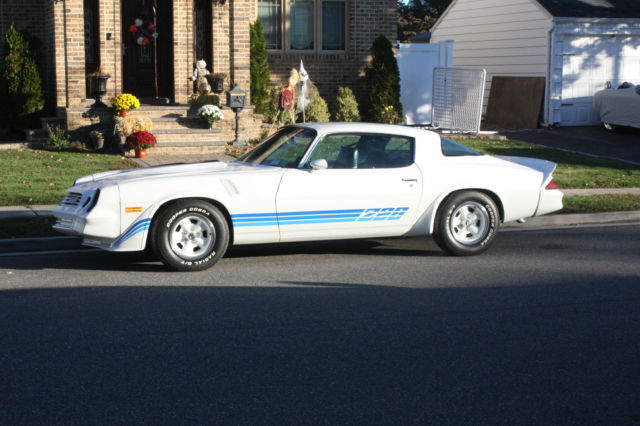 Original 1981 Camaro Z-28 White w/blue interior/stripes 42k original miles 1981 Chevrolet Camaro