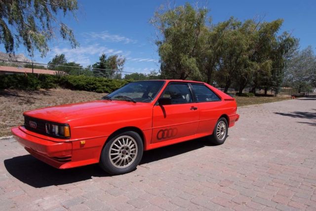 Original 1983 Audi Ur Quattro Turbo Coupe. One owner from new. 1983 Audi Ur Quattro Turbo Coupe