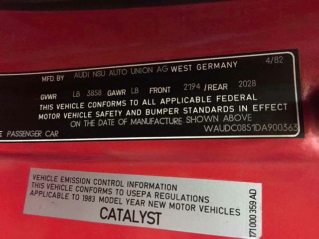 1983 Audi Ur Quattro Turbo Coupe - photo 8