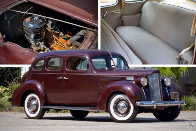 Original, 245ci Straight-6, 3-Speed Manual, Interior Heat 1938 Packard Six Touring Sedan 35K Original Miles / Restored!