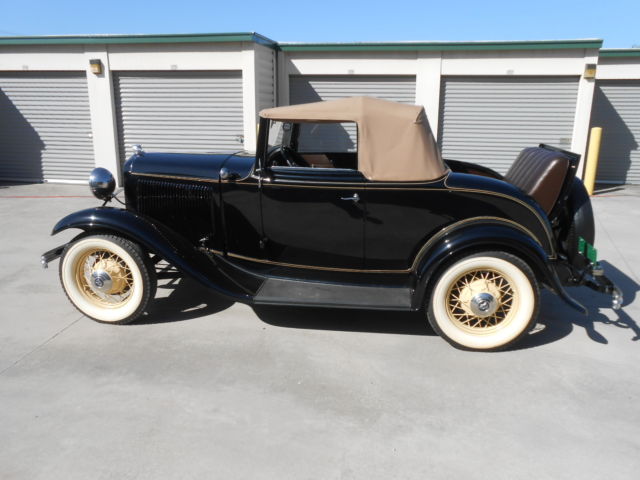 Original All Steel 1932 Ford V-8 Cabriolet Convertible Rumble Seat NO RESERVE 1932 Ford Cabriolet