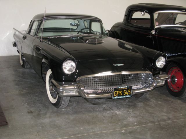 ORIGINAL CALIFORNIA 1957 FORD THUNDERBIRD V8 AUTO POWER BRAKES BOTH TOPS CLEAN 1957 Ford Thunderbird