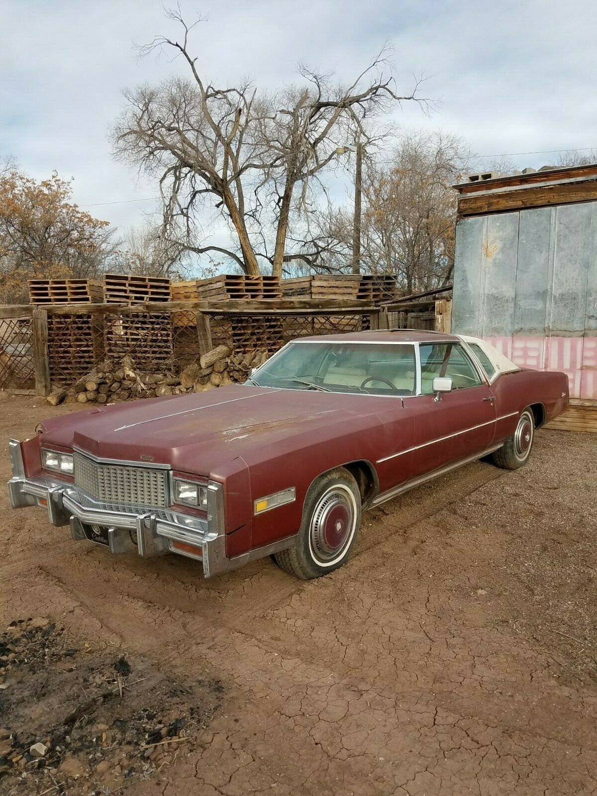 Original car, Runs and Drives, needs brakes bled Covered Barn Find 500Cu In Auto 1976 Cadillac Eldorado