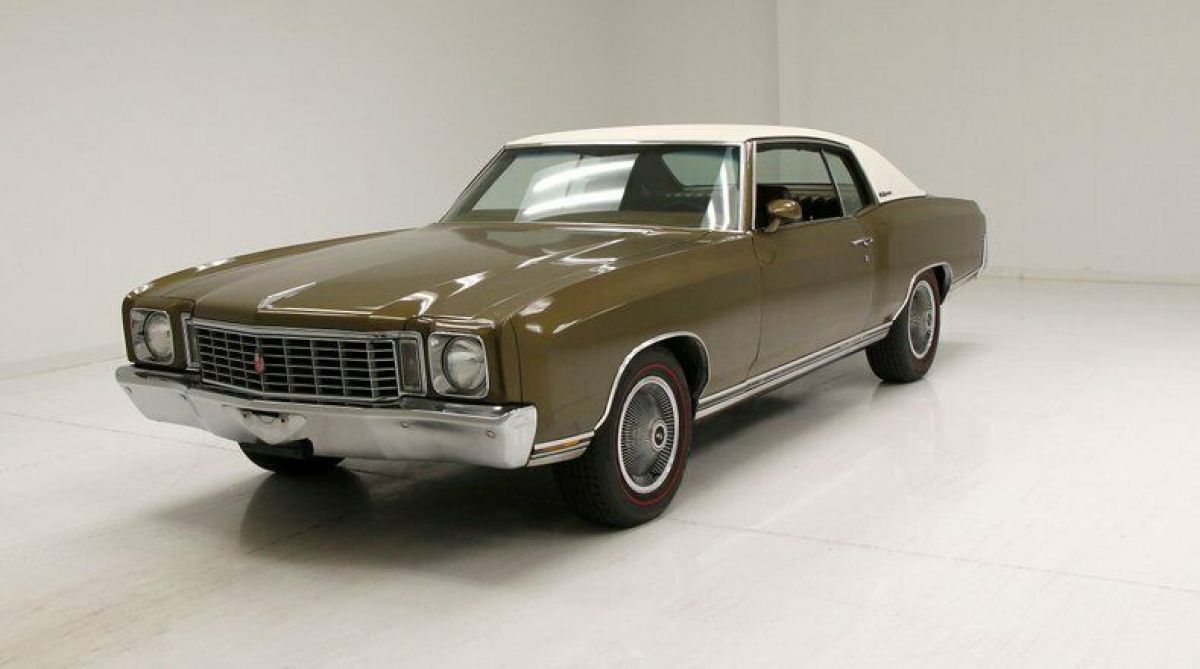 Original Car/Nice Interior Surfaces/350ci V8 4 BBL/Solid Undercarriage 1972 Chevrolet Monte Carlo