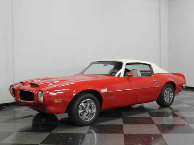 ORIGINAL CODE 75 CARDINAL RED, GREAT RUNNING 350CI, POWER WINDOWS, FACTORY A/C 1971 Pontiac Firebird Formula 350
