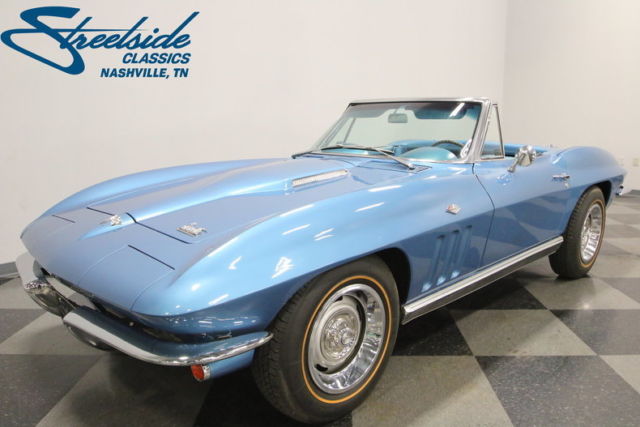 ORIGINAL COLOR COMBO, STUNNING NASSAU BLUE, #'S MATCH 327, 4 SPEED, HEAD TURNER! 1966 Chevrolet Corvette