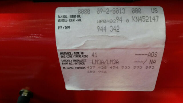 1989 Porsche 944 S2 Guards Red Coupe w/Linen partial leather int. - photo 12