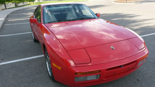 1989 Porsche 944 S2 Guards Red Coupe w/Linen partial leather int. - photo 3