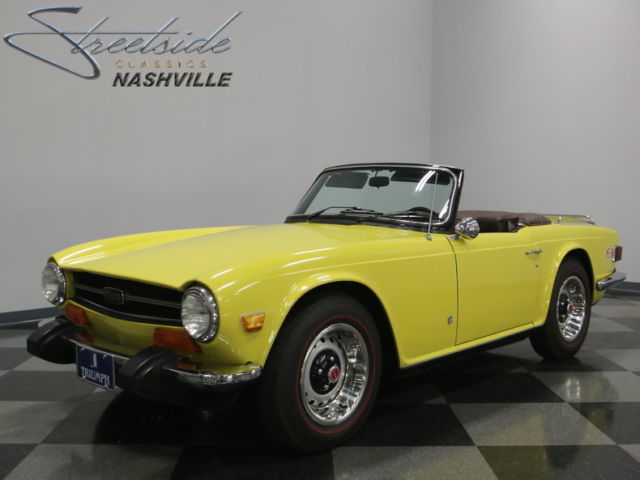 ORIGINAL MIMOSA YELLOW, STRONG RUNNING 2.5L INLINE 6, CLEAN INTERIOR, NICE TR6! 1974 Triumph TR-6