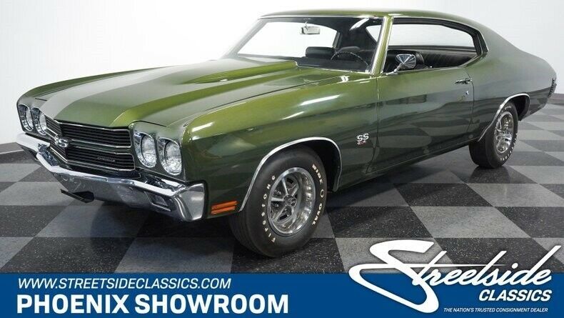 Original Muncie V8 BBC Manual Classic Vintage Collector Restored LS LS6 Green 1970 Chevrolet Chevelle SS 454 LS6