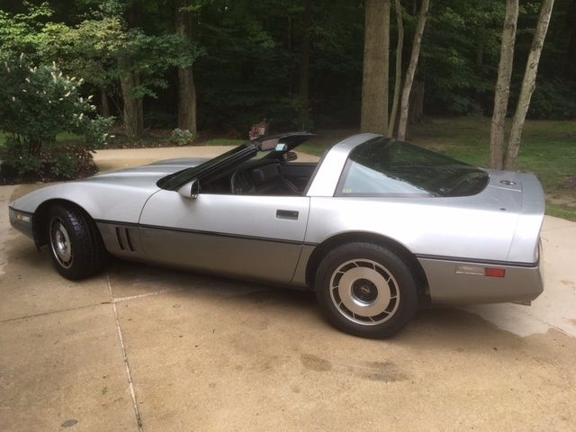 Original Owner, Garage Kept, Adult Driven, and in Excellent Condition 1984 Chevrolet Corvette 2-tone silver/gray