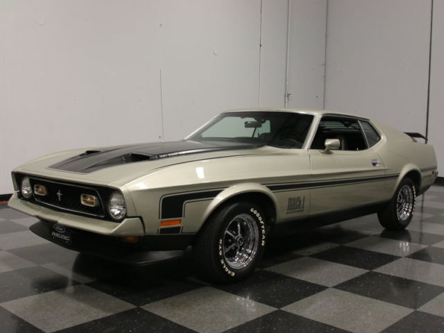 ORIGINAL Q-CODE 351 4V CJ MACH1, LOOKS GREAT/DRIVES BETTER, FACTORY A/C, PS, PB! 1972 Ford Mustang Mach 1