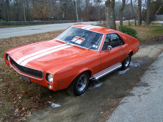 Original & Rare 1969 AMC AMX Big Bad Orange 390 cid 4 Speed Go Pack 1969 AMC AMX Go Pack
