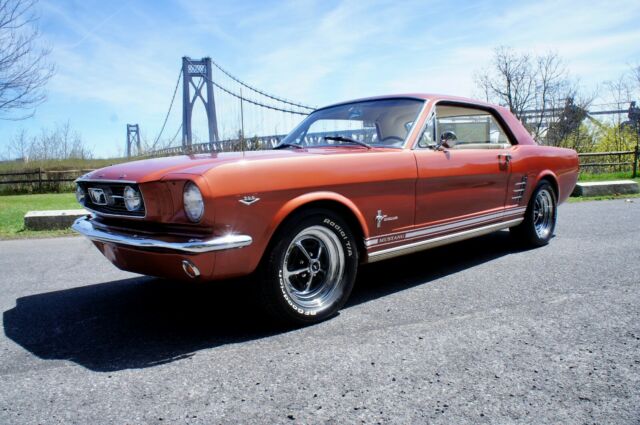 Original / Restored/ Gorgeous" EmberGlo / Parchment~289 V8 / Manual / AC/ Extras 1966 Ford Mustang EmberGlo Coupe