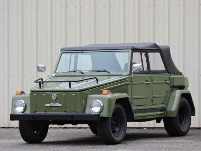 Original, rust free, 2 owner, California convertable, rebuilt engine and trans 1974 Volkswagen Thing Classic Beach Cruiser and the perfect RV tow behind vehicle