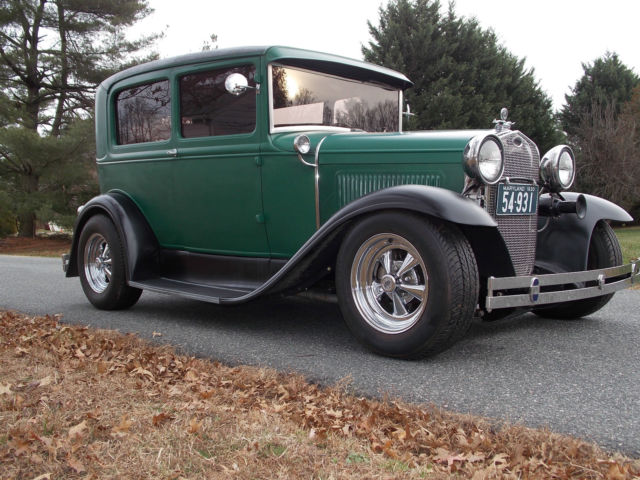 Original Steel 1930 Model A Ford Street Rod, Pro street, V-8, 350 turbo (video) 1930 Ford Model A Tudor