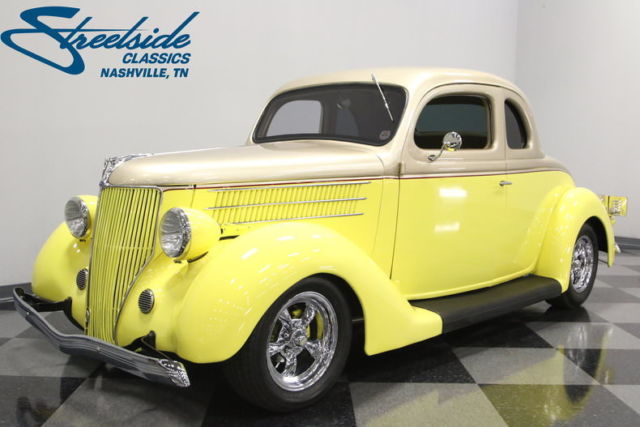 ORIGINAL STEEL BODY, 350CI, 700R4 TRANS, MUSTANG II FRONT END, VINTAGE A/C, WOW! 1936 Ford 5-Window Coupe