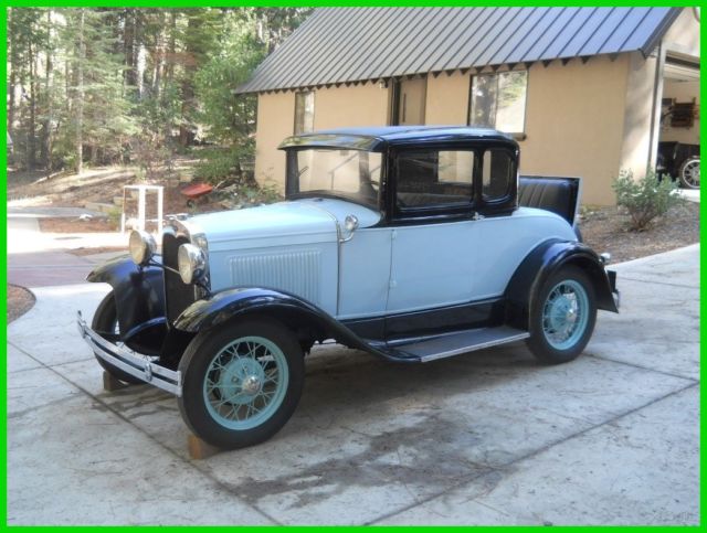 Original Stock 1930 Ford Model A 5 Window Coupe 4CYL/3SP Manual 28 32 34 35 36 1930 Ford Model A 5 Window Coupe