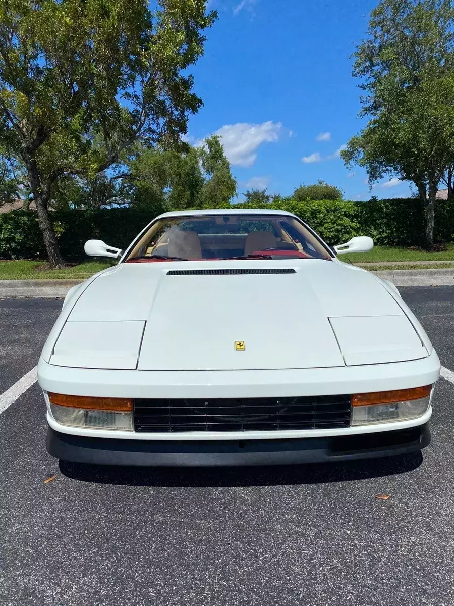 Original White Exterior bianco with Tan/red two tone interior 1991 Ferrari Testarossa
