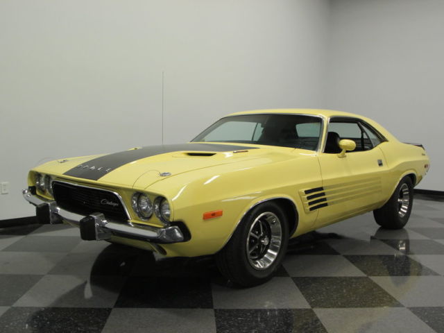ORIGINAL WINDOW STICKER, DEALER INVOICE, FRESHLY REBUILT 360, 4 SPD, SUPER NICE 1974 Dodge Challenger