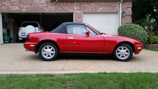 Original Year 1990 Red Mazda Miata 1990 Mazda MX-5 Miata