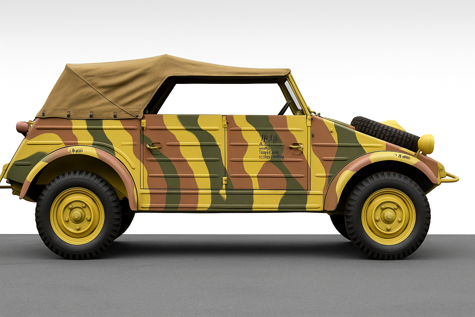 1943 Volkswagen Kubelwagen Type 82 RARE WWII Kubel - photo 2