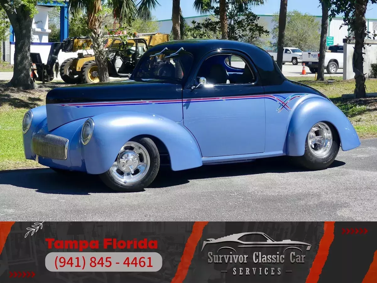 Outlaw body! High end build in show quality condition. All Aluminum 468 V8! EFI 1941 Willys Coupe Outlaw Street Rod